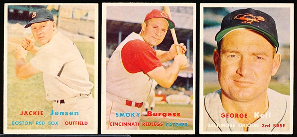 1957 Topps Baseball- 5 Diff