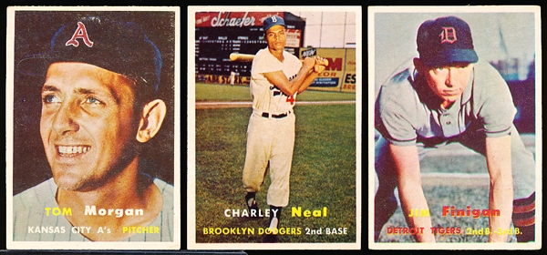 1957 Topps Baseball- 6 Diff