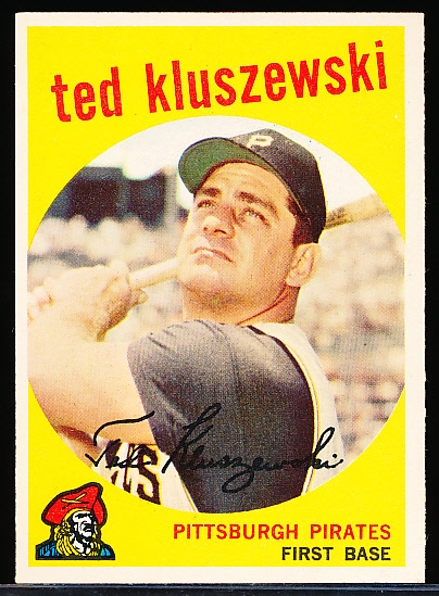 1959 Topps Baseball- #35 Ted Kluszewski, Pirates