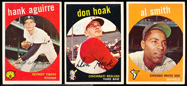 1959 Topps Baseball- 12 Diff