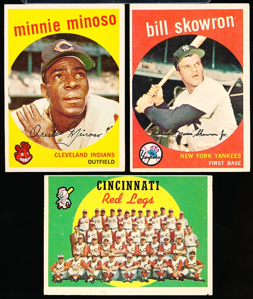 1959 Topps Baseball- 4 Diff