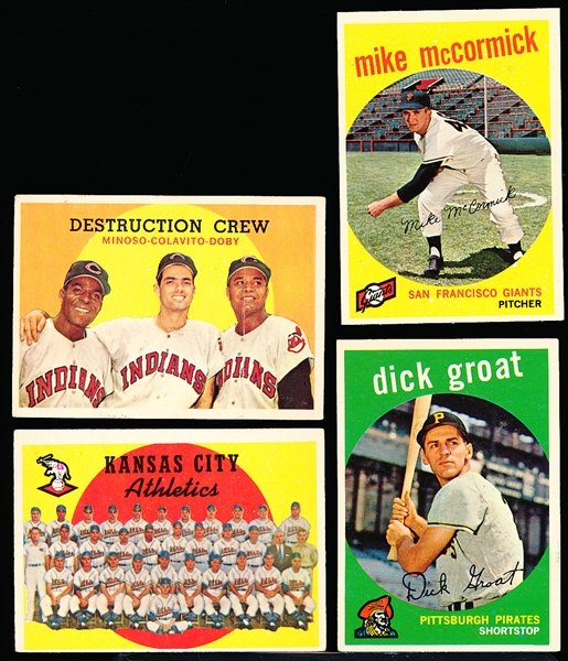 1959 Topps Bb- 4 Diff