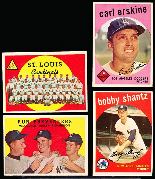 1959 Topps Bb- 4 Diff