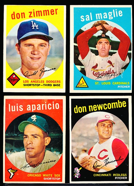 1959 Topps Bb- 4 Diff