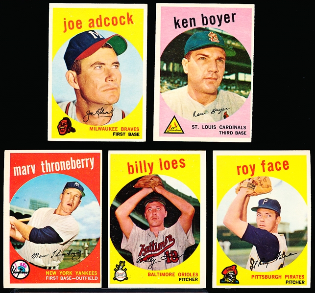 1959 Topps Bb-5 Diff