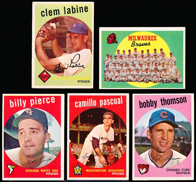 1959 Topps Bb- 5 Diff