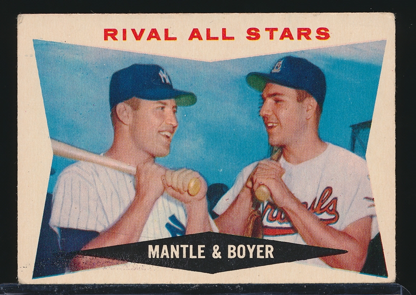 1960 Topps Bb- #160 Mantle/Boyer