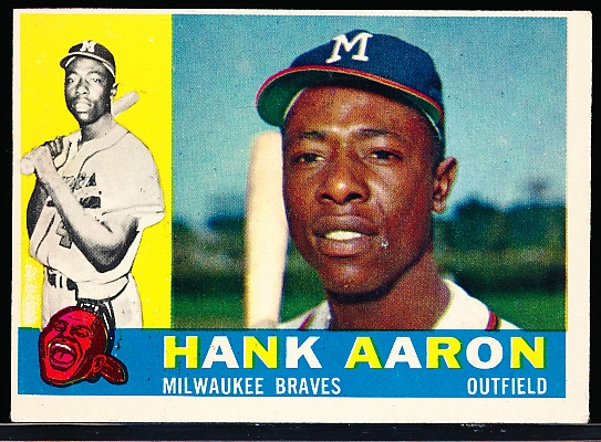 1960 Topps Bb- #300 Hank Aaron, Brave