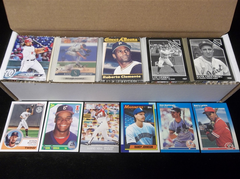 Baseball Star Card Lot- 700 Assorted Stars- mostly 1980’s thru 2000’s