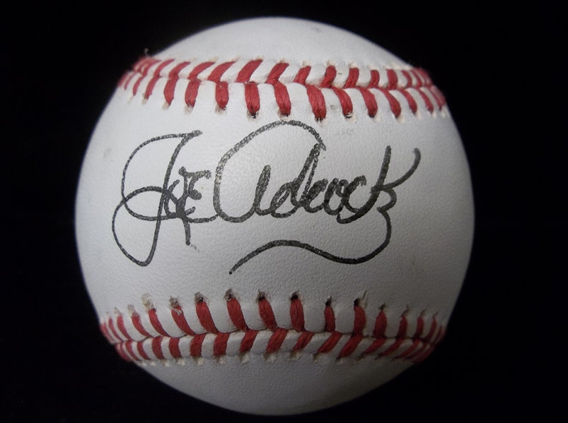 Autographed Joe Adcock Official Rawlings RCC League Baseball- JSA Certified