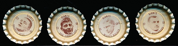 1965 New York Giants “C” Sprite Caps- 15 Diff.