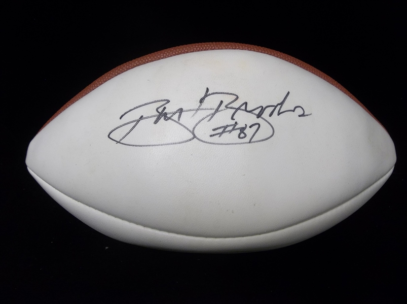 Autographed Robert Brooks White Panel Official Paul Tagliabue NFL Football