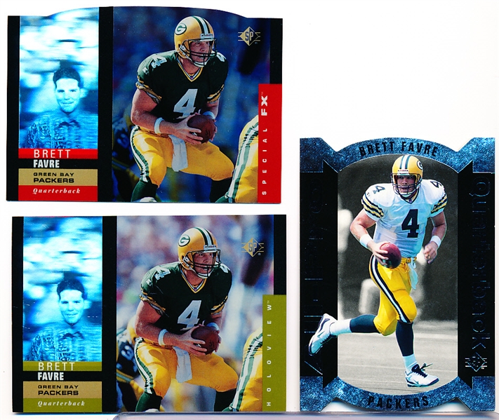 1995 SP Football- 3 Diff. Brett Favre Inserts