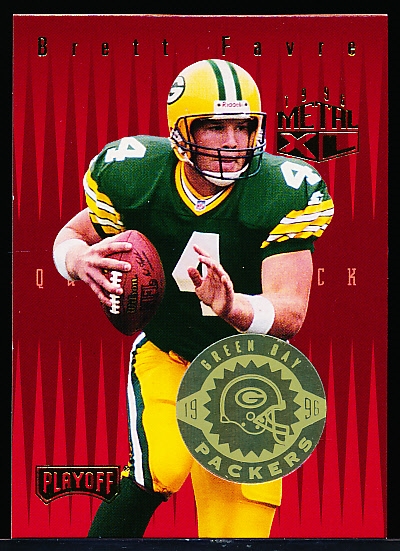 1996 Absolute Ftbl.- “Metal XL”- #XL04 Brett Favre, Packers