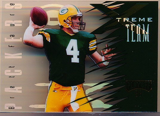 1996 Absolute Ftbl.- “Xtreme Team” Insert- #XT05 Brett Favre, Packers