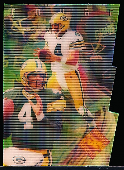 1996 Collector’s Edge Advantage Ftbl.- “Video Die-Cut”- #V1 Brett Favre, Packers- #DC223/300