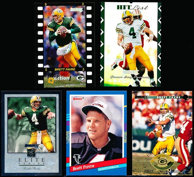 1996 Donruss Ftbl.- Brett Favre- 5 Diff. Inserts