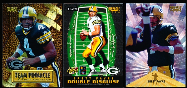 1996 Pinnacle Ftbl.- Brett Favre Inserts- 7 Diff.