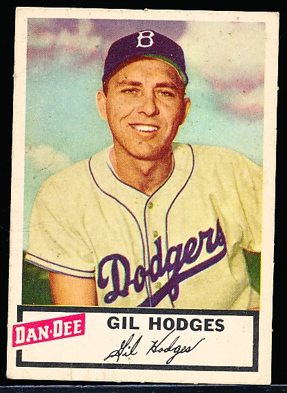 1954 Dan-Dee Baseball- Gil Hodges, Dodgers