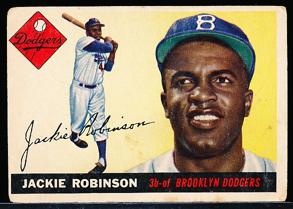 1955 Topps Baseball- #50 Jackie Robinson, Dodgers