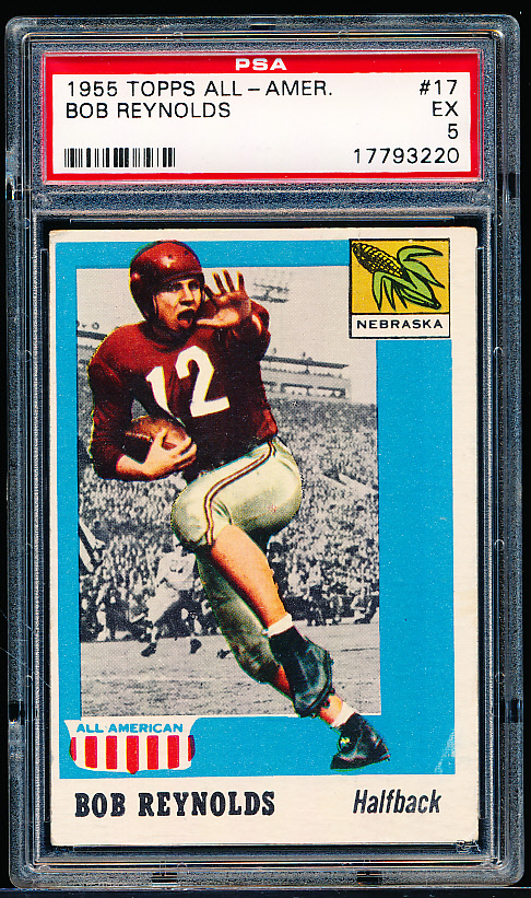 Lot Detail 1955 Topps All American Football 17 Bob Reynolds