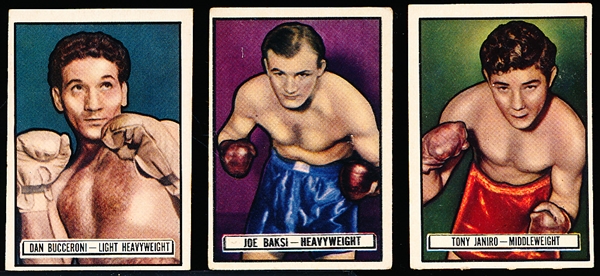 1951 Topps Ringside Boxing- 3 Diff