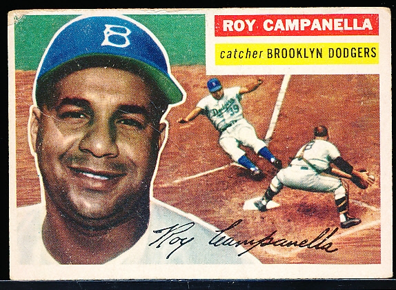 1956 Topps Baseball- #101 Roy Campanella, Dodgers