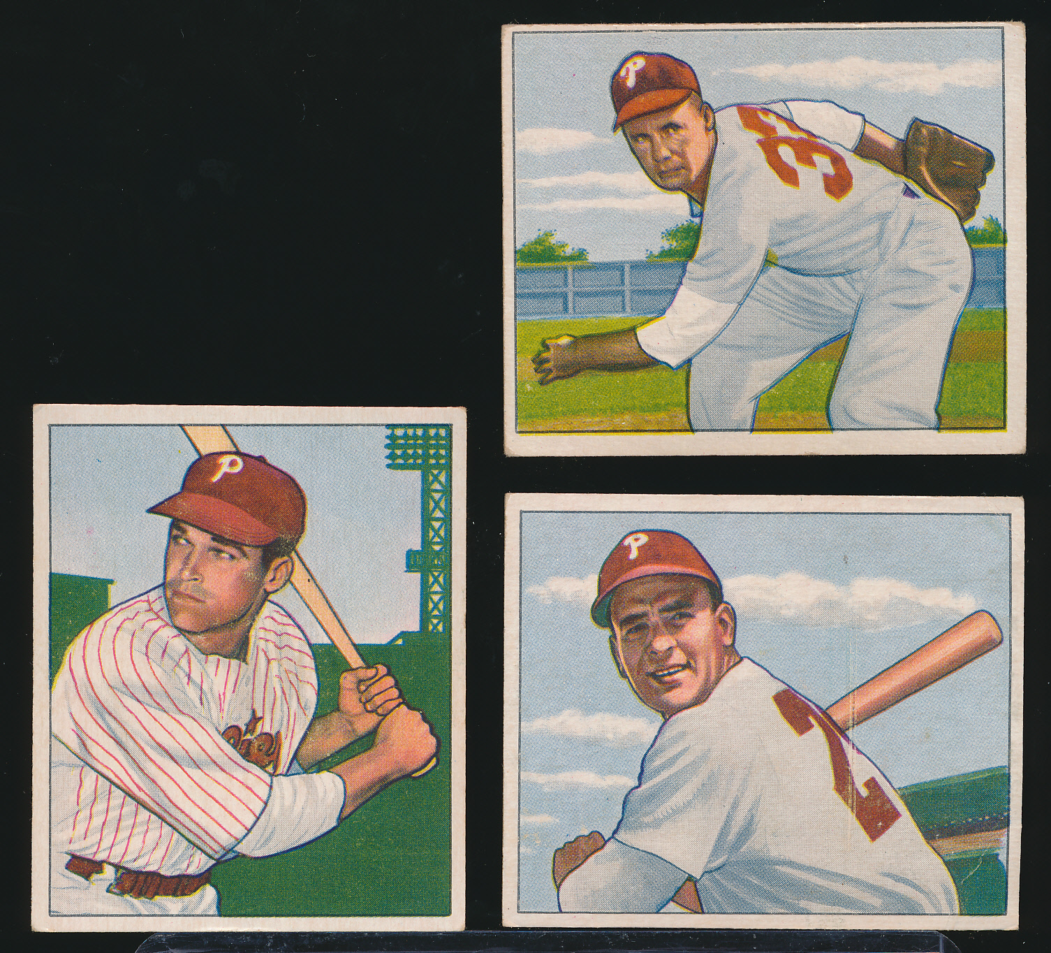 Lot Detail 1950 Bowman Baseball 3 Diff Phillies