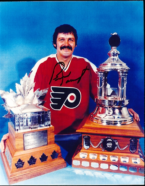 Autographed Bernie Parent Philadelphia Flyers Color 8 x 10” Photo