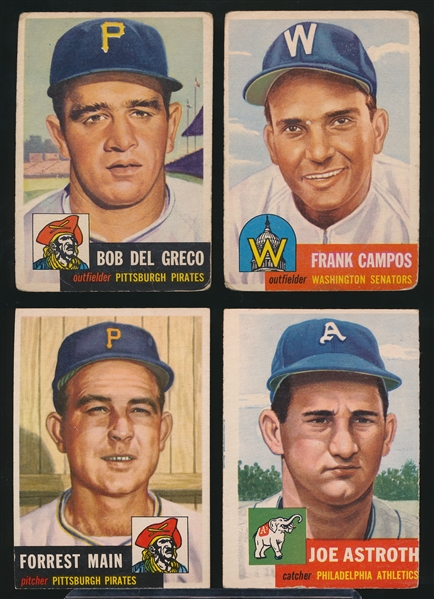 1953 Topps Bb- 4 Diff