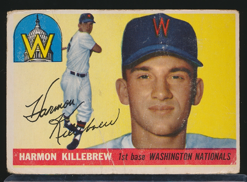 1955 Topps Bb- #124 Harmon Killebrew, Washington- RC