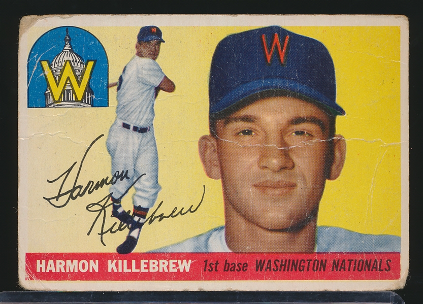 1955 Topps Bb- #124 Harmon Killebrew, Washington- RC 