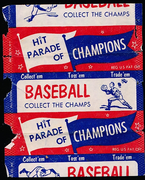 1952 Berk Ross Baseball Wrapper