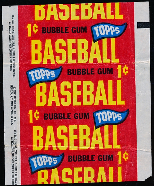 1965 Topps Baseball- One Cent Wrapper- Repeating