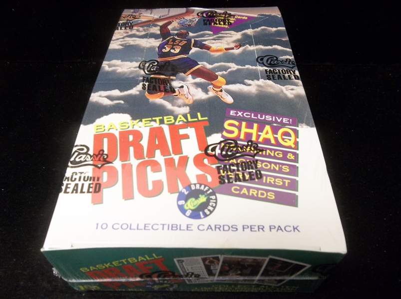 1992 Classic Draft Picks Bskbl.- 1 Factory Sealed Unopened Wax Box