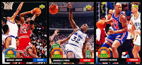 1992-93 Upper Deck Bskbl. “All-Division Team”- 1 Complete Set of 20 Cards