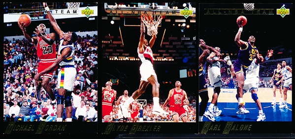 1992-93 Upper Deck Bskbl. “All-NBA Team”- 1 Complete Set of 10 Cards
