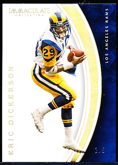2016 Panini Immaculate Collection Ftbl. “Hologold” #76 Eric Dickerson, Rams- #2/5!