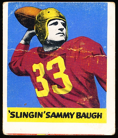 1948 Leaf Football- #34 Sammy Baugh, Washington Redskins- Rookie!