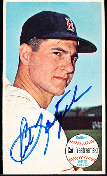 Autographed 1964 Topps Giants Bsbl. #48 Carl Yastrzemski, Red Sox