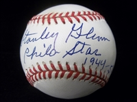 Autographed and Inscribed Stanley Glenn, Negro Leaguer Official NL Bsbl.