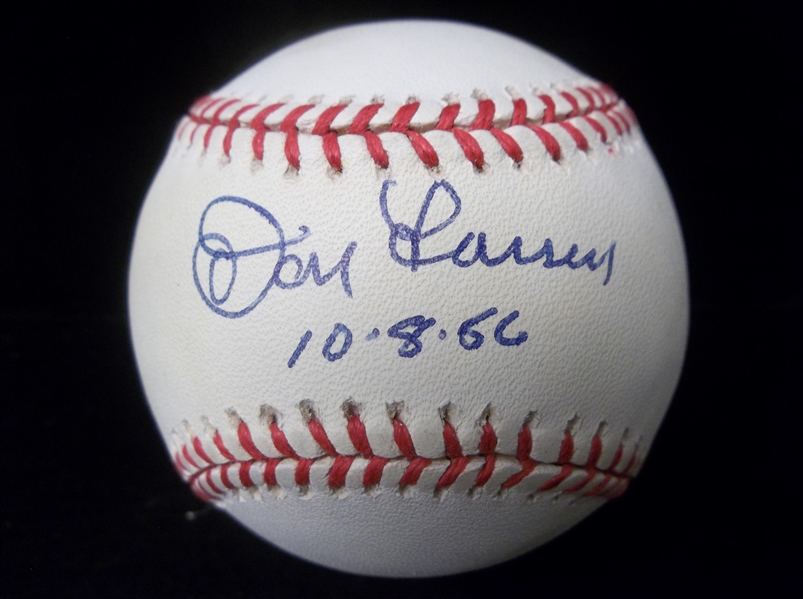 Autographed and Inscribed Don Larsen Official AL Bsbl.