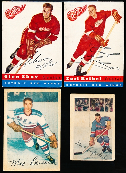 Four Vintage Hockey Cards