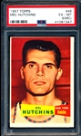 1957-58 Topps Basketball- #46 Mel Hutchins, New York Knicks- PSA Ex-Mt 6 (MC)