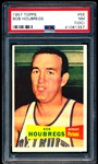 1957-58 Topps Basketball- #56 Bob Houbregs, Detroit Pistons- PSA NM 7 (OC)