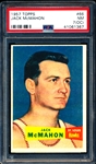 1957-58 Topps Basketball- #66 Jack McMahon, St. Louis Hawks- PSA NM 7 (OC)