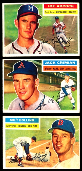 1956 Topps Baseball- 5 Diff