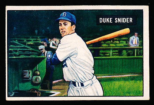 1951 Bowman Baseball- #32 Duke Snider, Dodgers