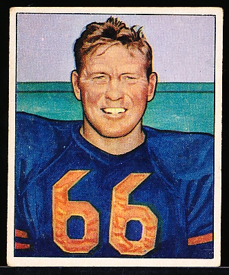 1950 Bowman Football- #28 Clyde “Bulldog” Turner, Bears