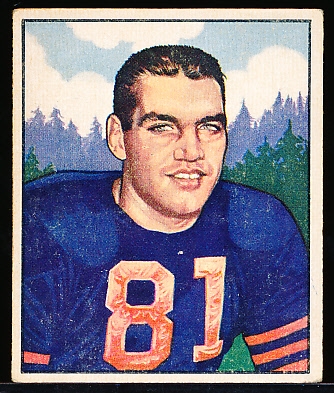 1950 Bowman Football- #97 George Connor, Bears- Hall of Famer